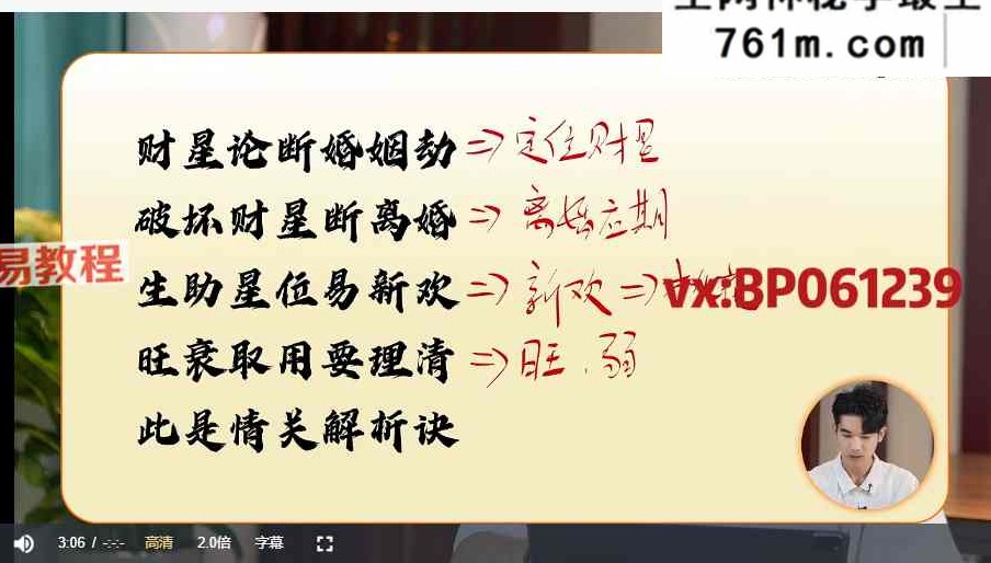南卜子《八字论断》视频20集