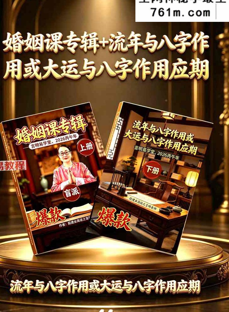 言明易学堂-言明-《婚姻课专辑》+流年大运课专辑 .pdf 198页+138页