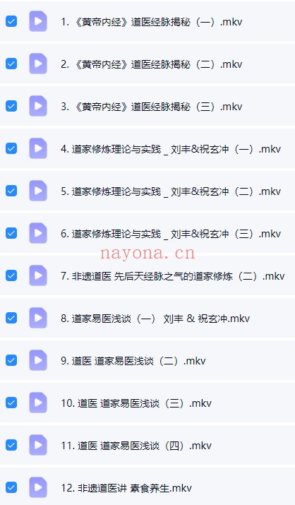 祝玄冲道医学12集视频 道医课程