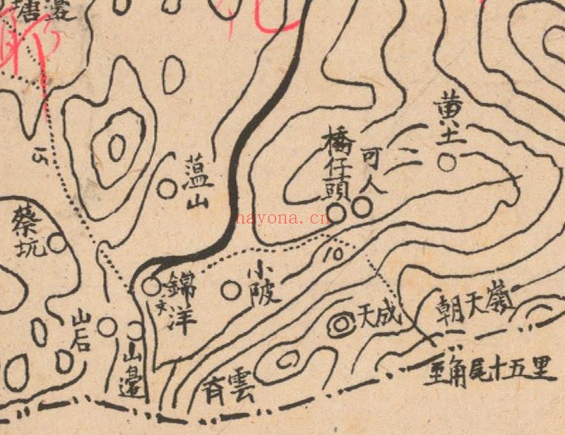1944年《长泰县全图》