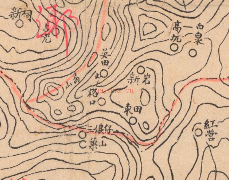 1944年《长泰县全图》