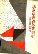 现象学理论体系剖析  现象学横向研究