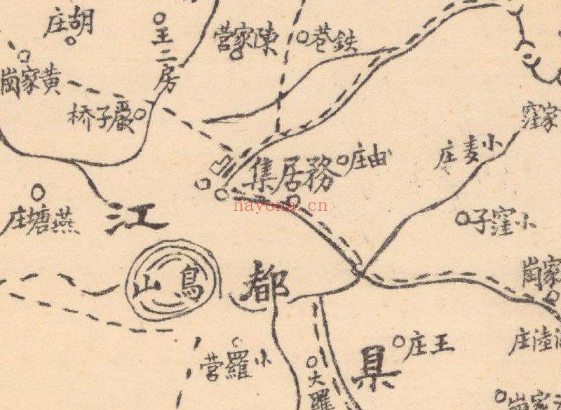 1940年代《仪征县图》
