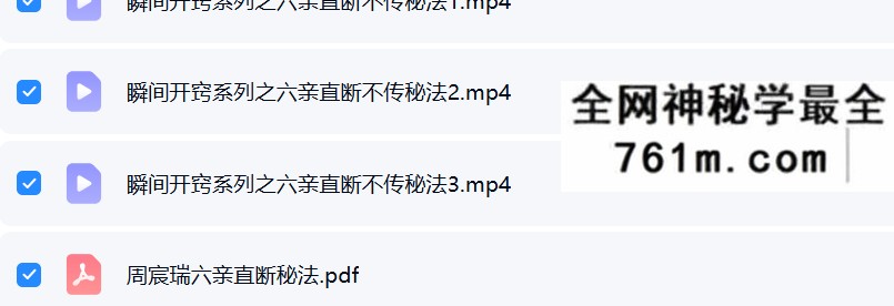 夏光明 周宸琋《瞬间开窍系列之六亲直断不传秘法》视频3集时长4小时21分+文档