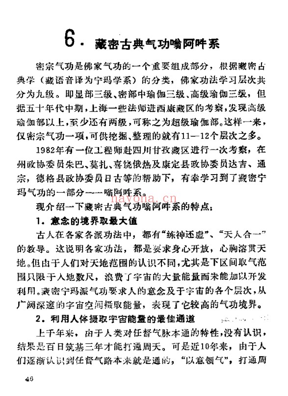 藏密气功研究会145页PDF 藏密气功