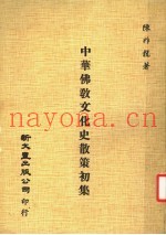 中华佛教文化史散策初集