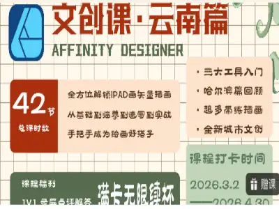 iPad矢量文创课云南的异域风情