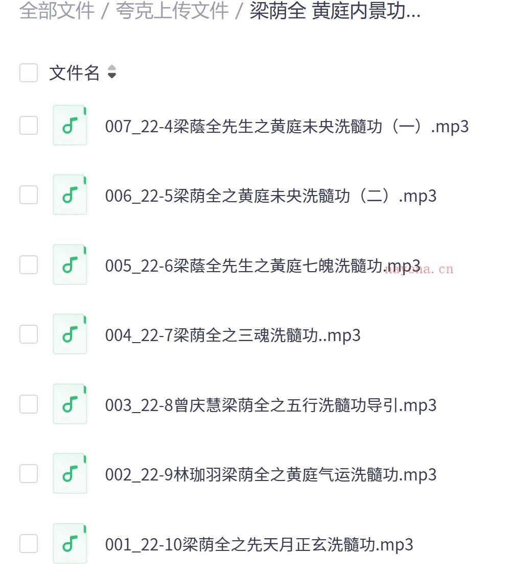 黄庭内景洗髓功7节音频