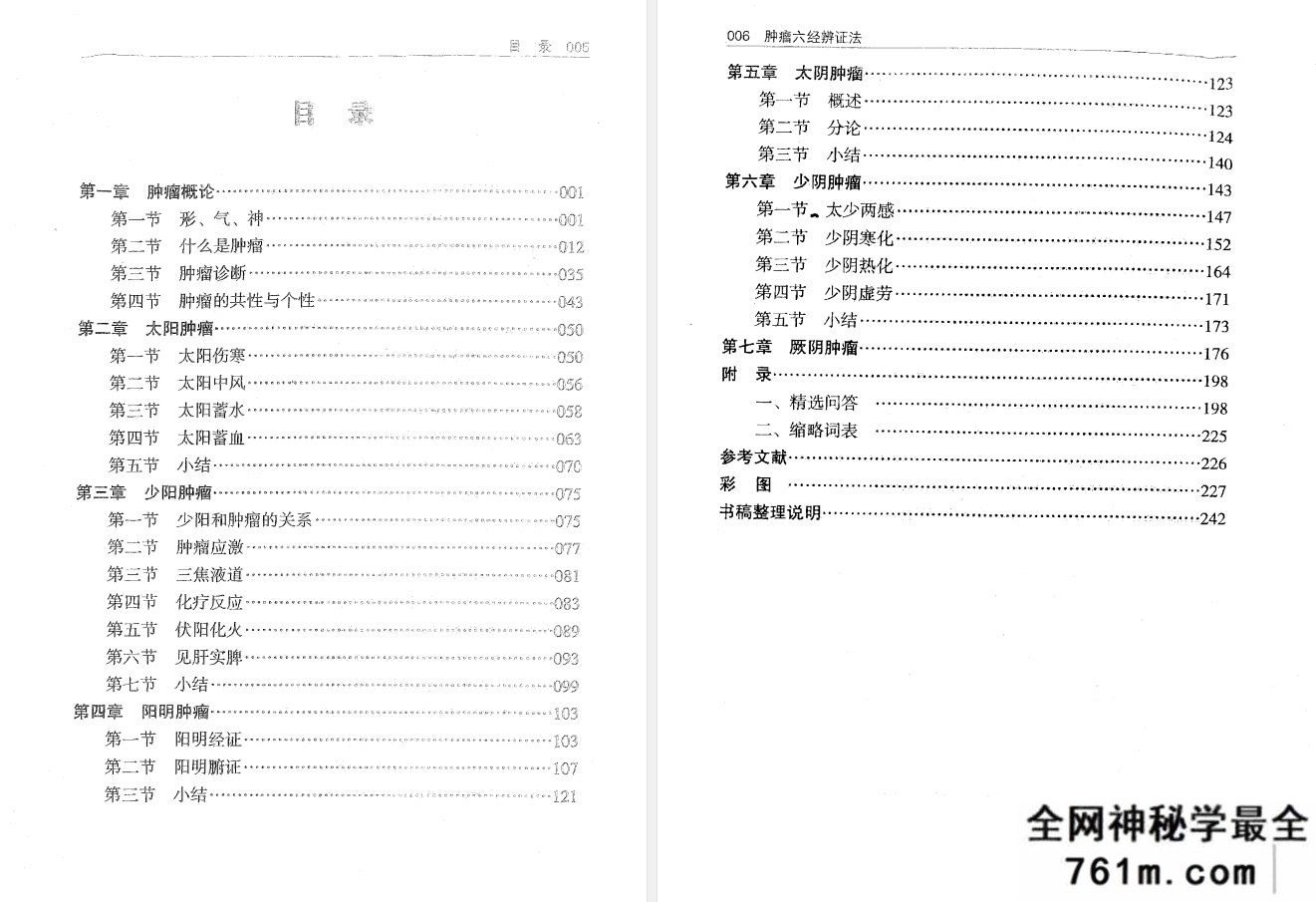 肿瘤六经辨证法 吴雄志