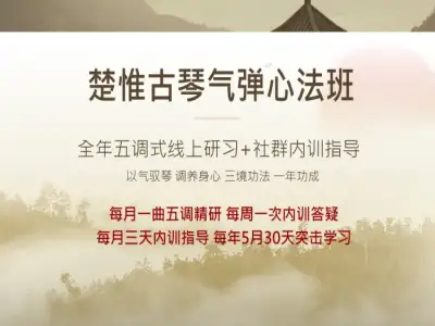 楚惟古琴气弹线上心法班