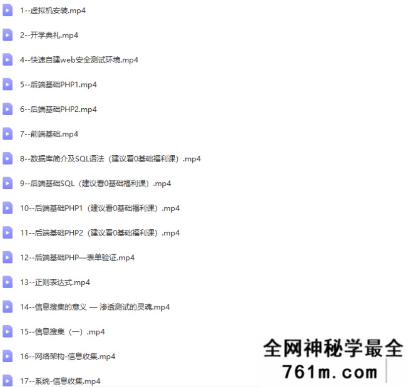某控-web安全工程师高薪正式班14期|价值6798|2022年|课件齐全|完结无秘