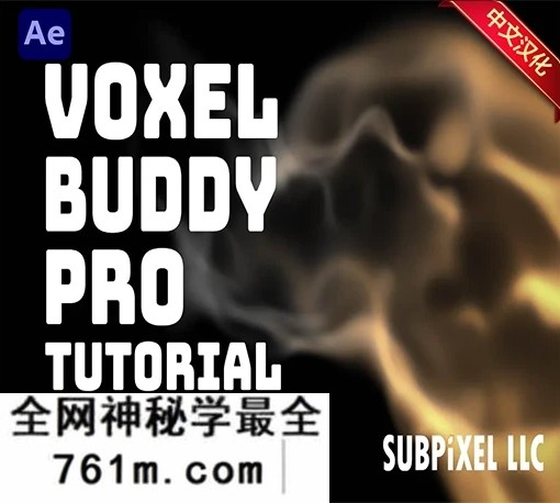 中文汉化-AE三维体素体积渲染插件插件 Voxel Buddy Pro v1.0 Win/Mac + 使用教程