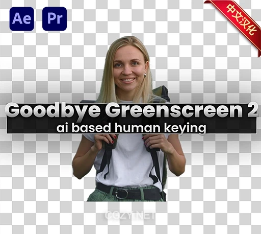 中文汉化-AE/PR智能视频背景抠像插件 Goodbye Greenscreen 2 v2.5.58 Win/Mac|星聚资源网