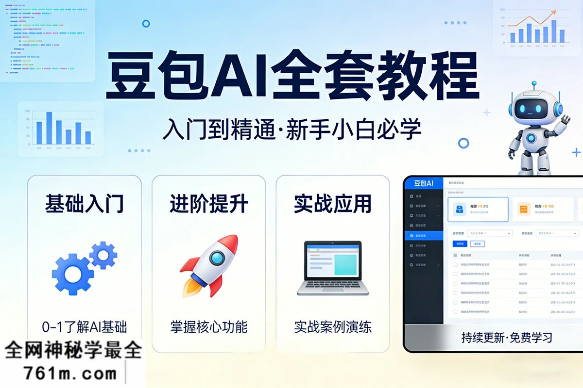 豆包ai使用全套教程【入门到精通】新手必学/提示词指令大全/实操-星聚资源网