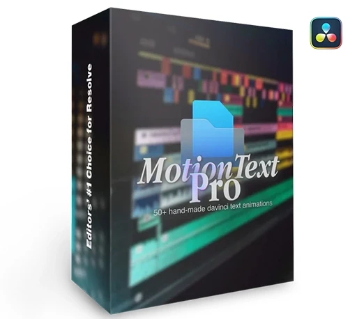 达芬奇文字动画预设模板包 MotionText Pro V1