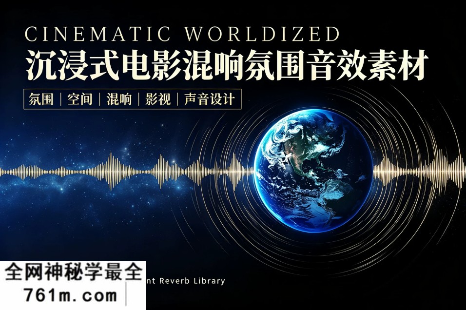 【配乐音效】800+沉浸式电影游戏纪录片自然混响背景环境音氛围音效 SoundMorph – Sinematic Worldized