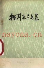 批判孔子文集