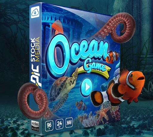 540个海洋探索水下冒险主题游戏音效素材 Epic Stock Media Ocean Game｜星聚资源网