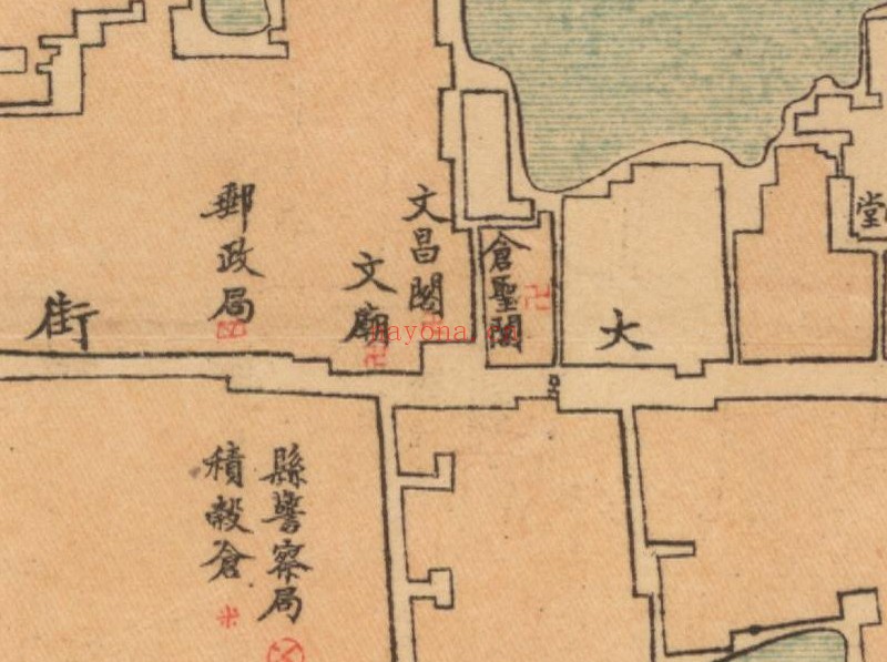 1923年《砀山县城厢图》