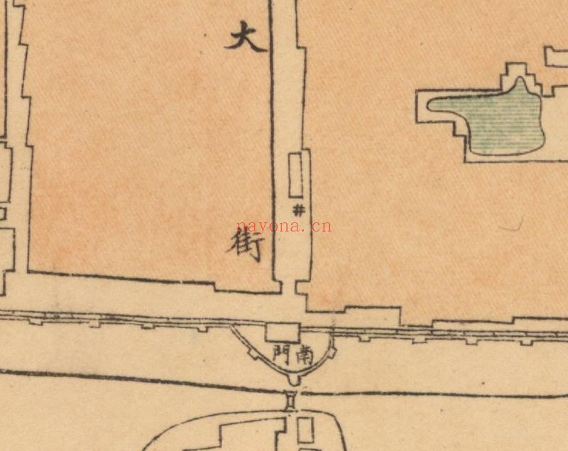1923年《砀山县城厢图》