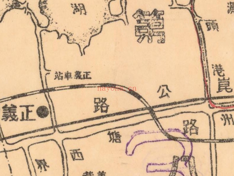 1938年《昆山县全境图》