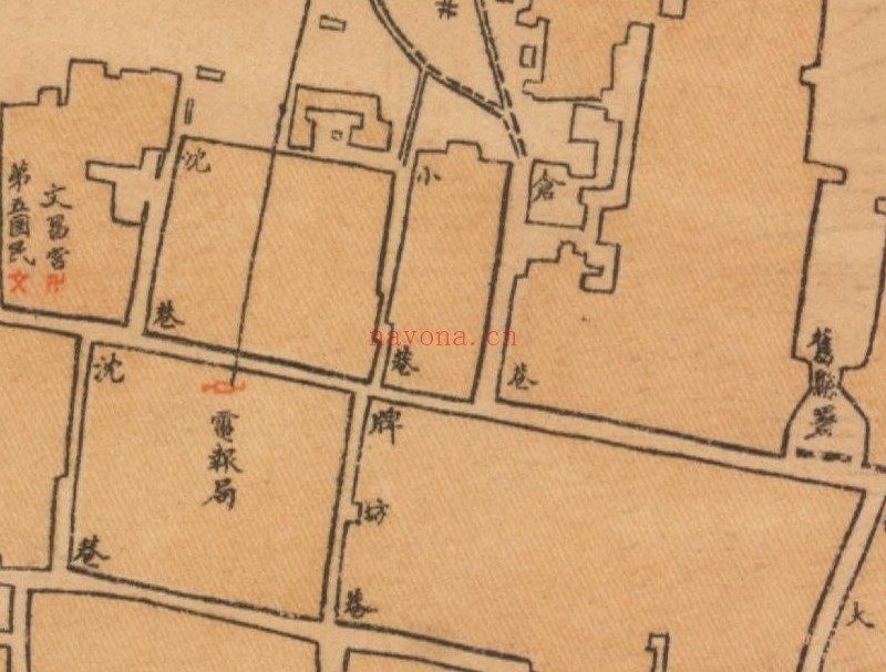 1923年《东海县城厢图》