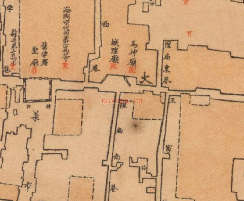 1923年《东海县城厢图》