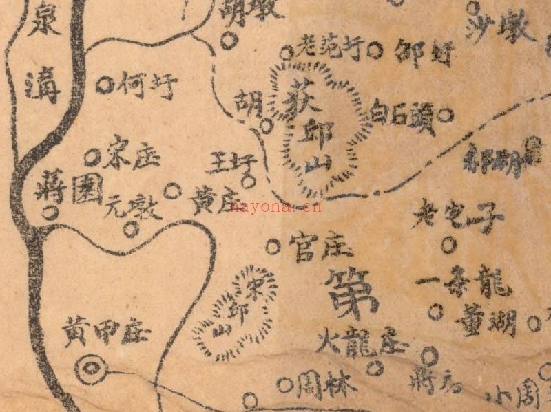 民国时期《沭阳县全图》