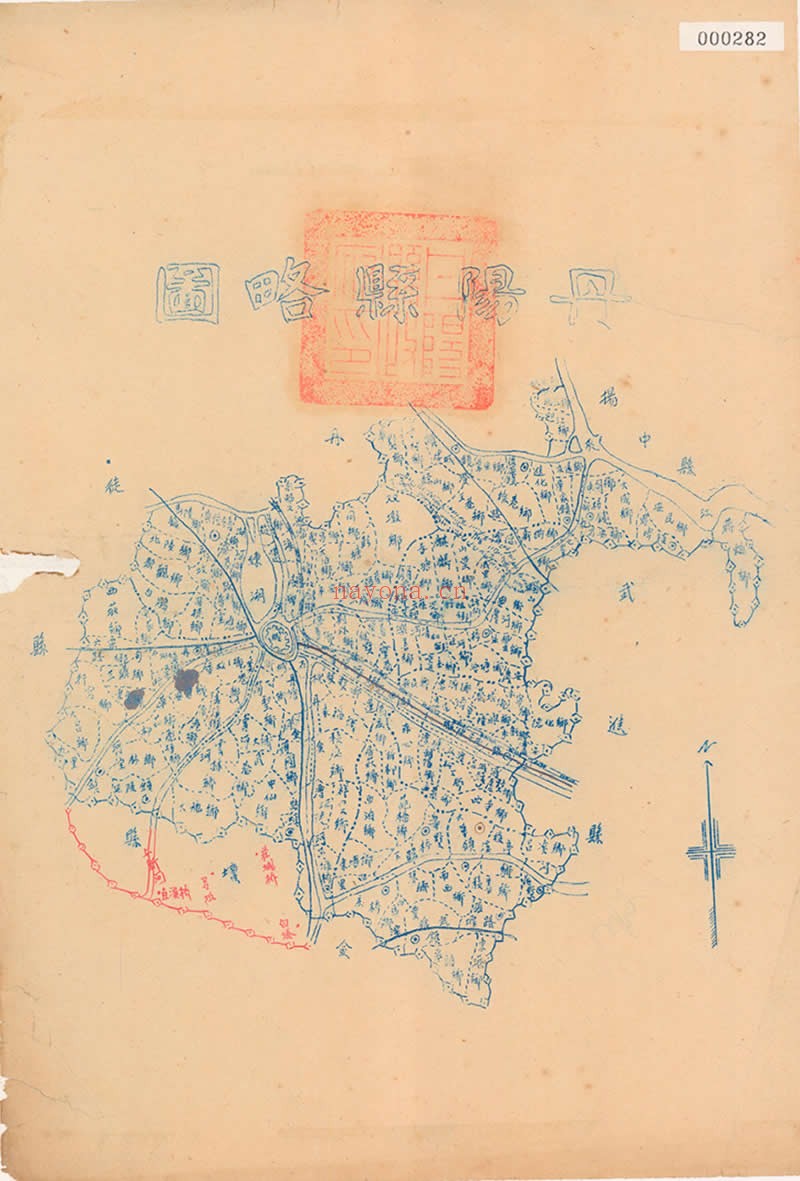 1940年代《丹阳县略图》