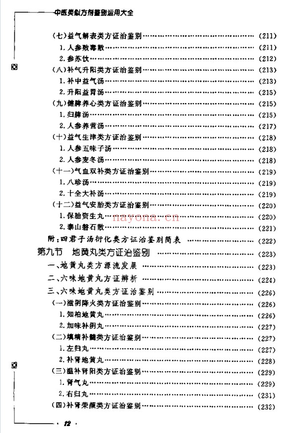 《中医类似方剂鉴别运用大全》812页pdf电子版 - 世有网-专业国学易学古籍资源库