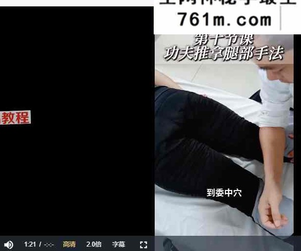 功夫推拿全套手法12讲视频