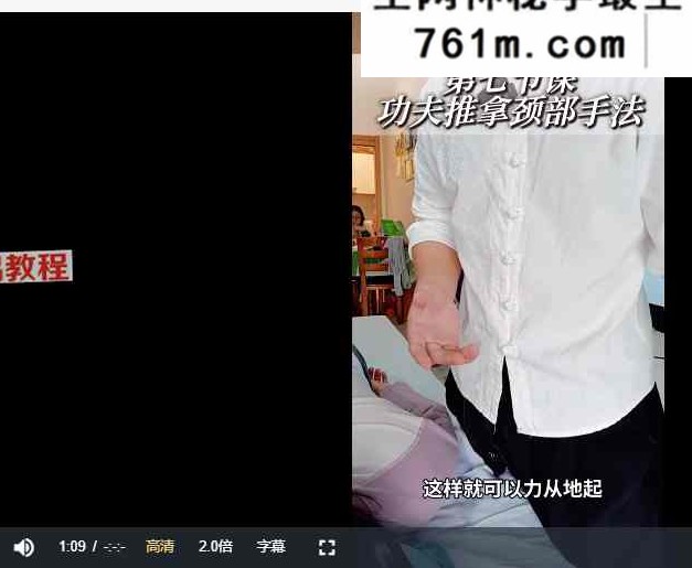 功夫推拿全套手法12讲视频