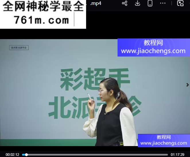 李盼盼北派手诊彩超手视频课程合集通过手掌诊已病知未病