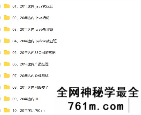 【合集】达内2020年十门合集|1000G|完结无秘|重磅首发
