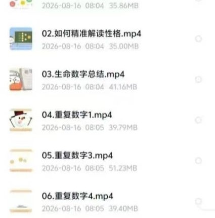 A2508志馥天赋两套 生命数字《天赋创富宝典》视频74集