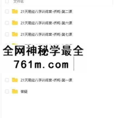 侨莉 21天《易经》八字训练营录音加课件全集