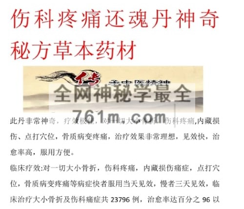 K2404伤科疼痛还魂丹神奇秘方草本药材PDF电子书3页