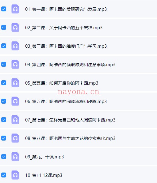 雅琳阿卡西能量阅读师1-4阶音频课 阿卡西教程