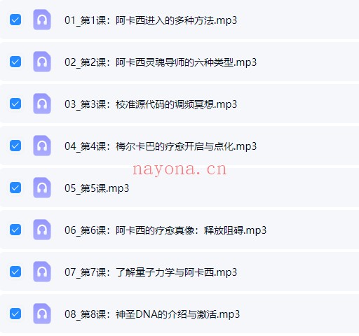 雅琳阿卡西能量阅读师1-4阶音频课 阿卡西教程