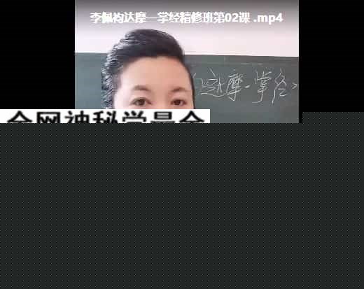 李佩袀 达摩一掌经精修班直播，百度 网盘下载，阿里云盘