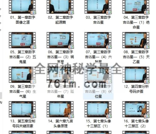 C416衡之《数相说数字图像之道》视频20集