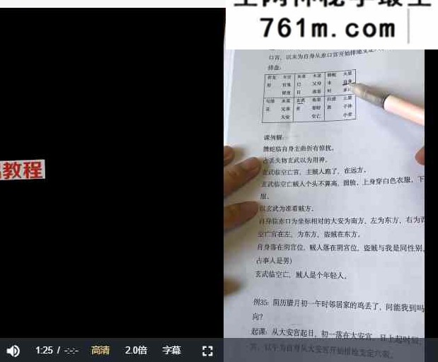 完美老师《小六壬系统课程》27集视频