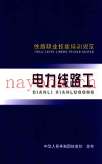铁路职业技能培训规范  电力线路工