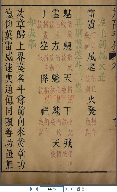 《大梵先天奏告元科》第2册(道教书籍大全)