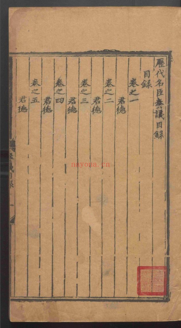 历代名臣奏议（国家珍贵古籍名录）共350卷