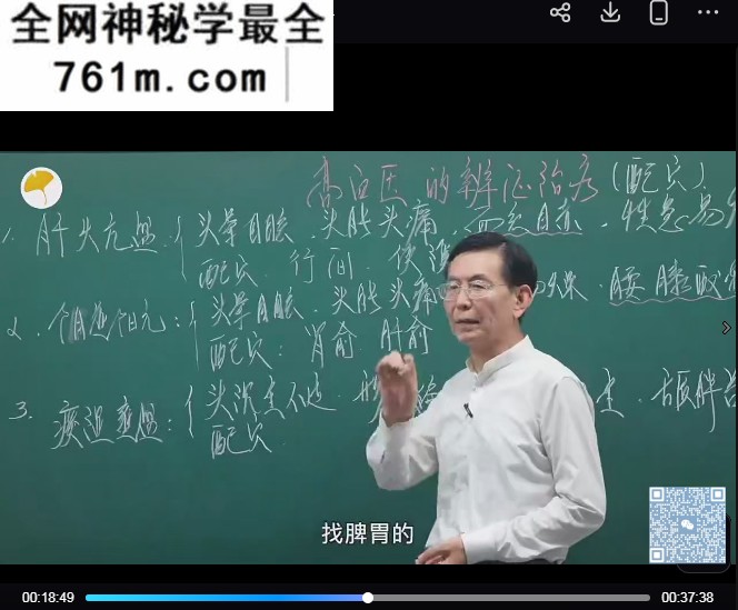 张景明常见病穴位治疗之中医内科病证视频课程32集