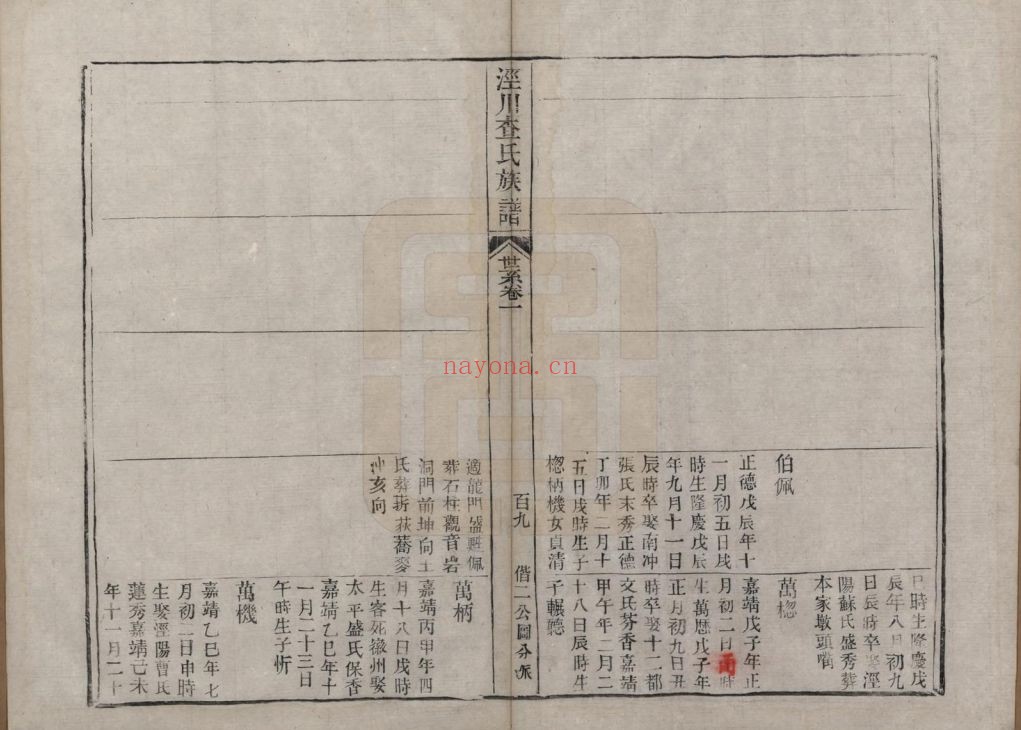查氏宗谱族谱(中华寻根网)共7册