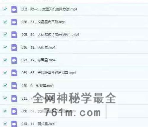 F257绽放星空能量从零基础到紫微斗数解读师视频100 集