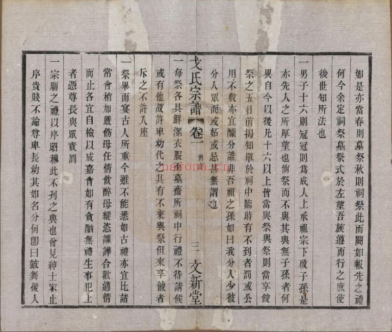 戈氏宗谱族谱(中华寻根网)共2册