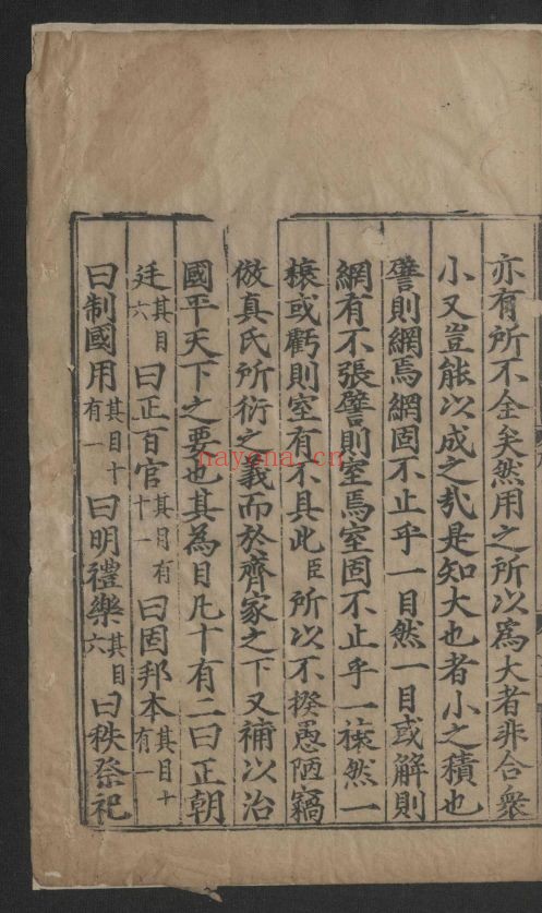 大学衍义补160卷.首1卷.目录1卷 (国家珍贵古籍名录)